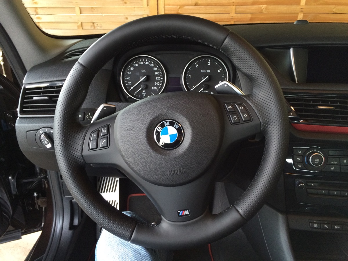 Steering wheel of the mentioned BMW X1